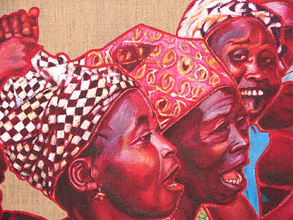 Agbessi exposition peinture africaine