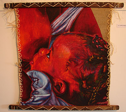 Agbessi exposition peinture africaine